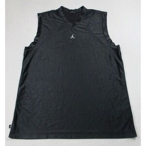 Jordan Shirt Mens 2XL Black Sleeveless Jumpman Basketball Nike 346960-010